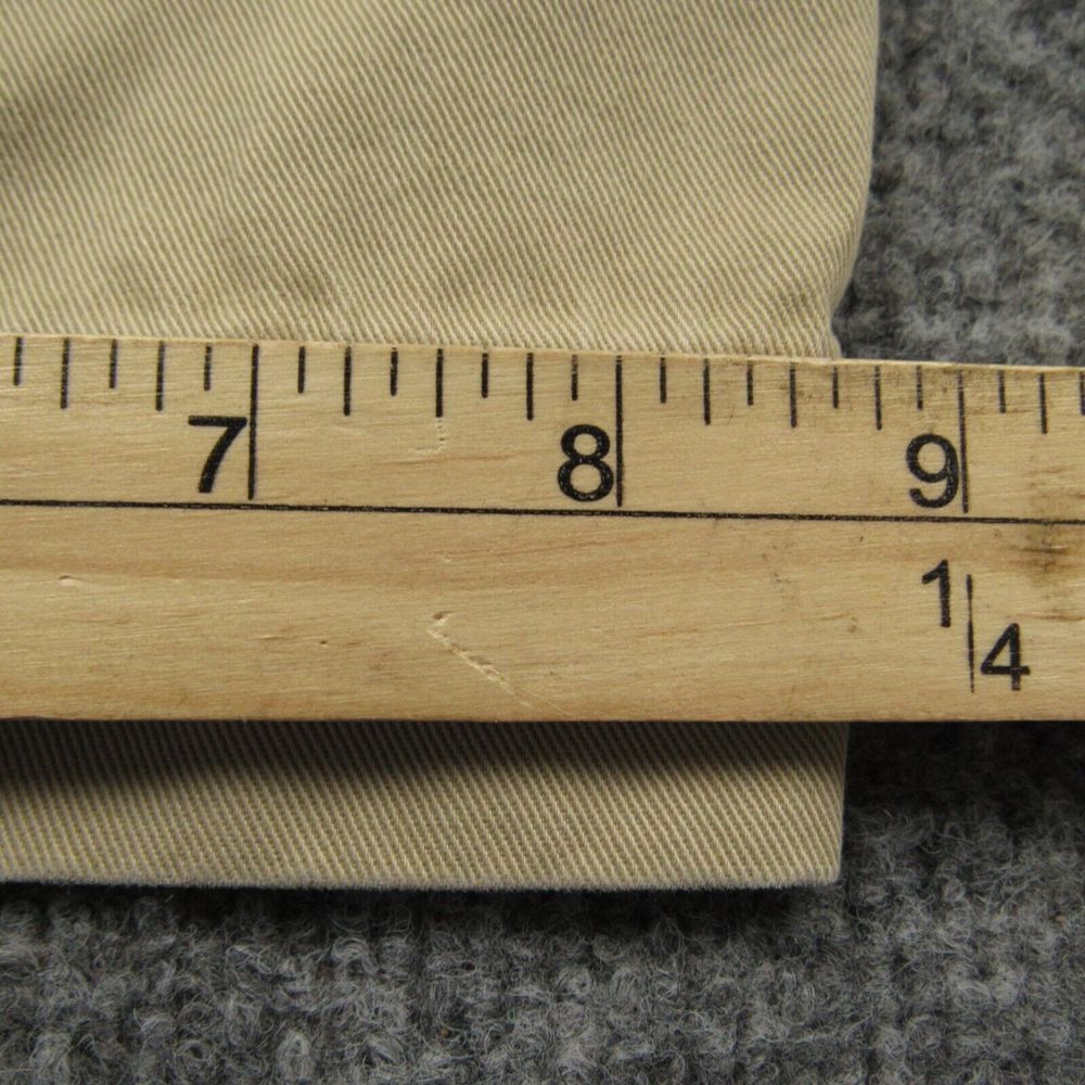 Polo Vintage Ralph Lauren Pant Men 35X32 (29.5) Beige Chino Classic Fit Academia - Picture 7 of 8